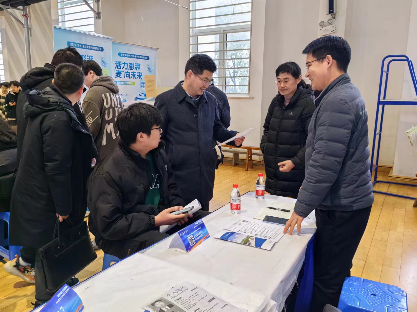 烈山区“招才引智高校行”活动现场。刘斌杰供图