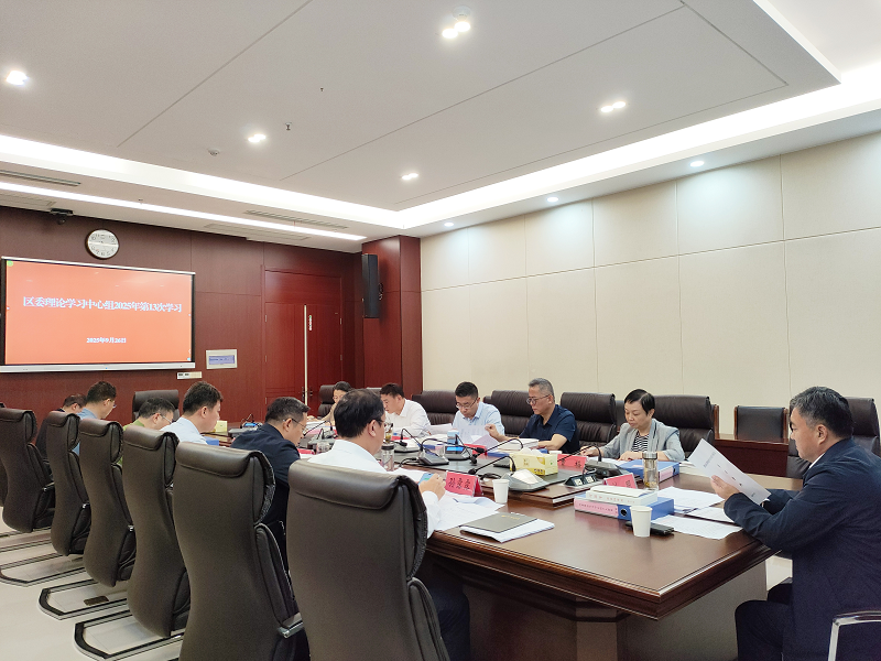 区委召开理论学习中心组2025年第13次学习研讨会